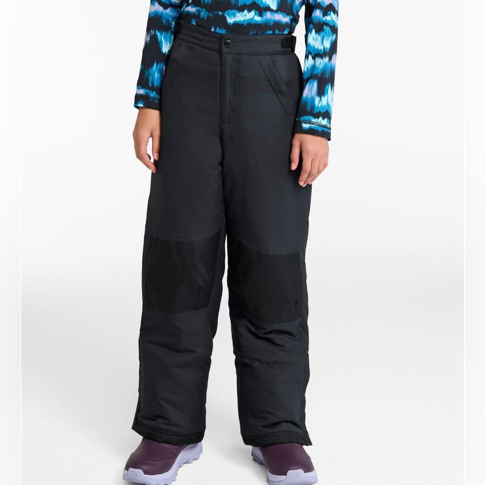 LL Bean Kids Cold Buster Snow Ski Pants Black Winter Waterproof Insulated Sz 12 - Picture 3 of 12